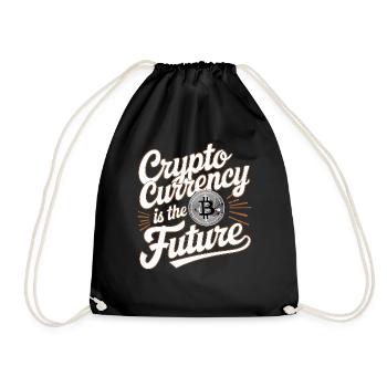 Cryptocurrency Is The Future 17 - Turnbeutel - Schwarz - Vorne