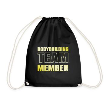 Équipe de musculation - Sac de sport léger - noir - Devant