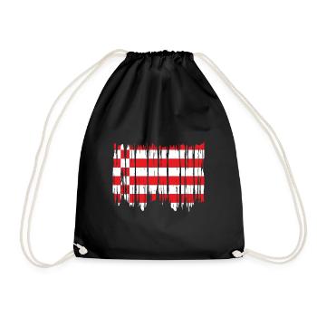Bremen Flag Bremen Flag - Drawstring Bag - black - Front