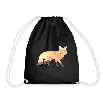 Fuchs - Turnbeutel - Schwarz - Vorne