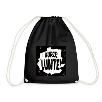 kurze lunte II - Turnbeutel - Schwarz - Vorne