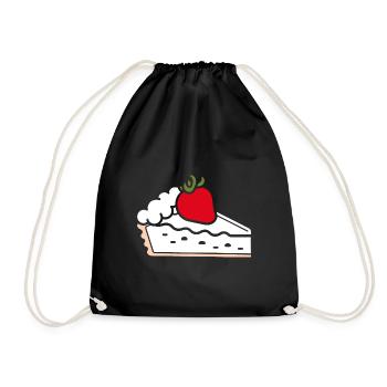 Tarte aux fraises - Sac de sport léger - noir - Devant