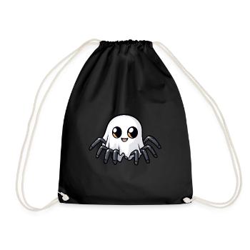 Tarentule Halloween Bande dessinée Fantôme - Sac de sport léger - noir - Devant