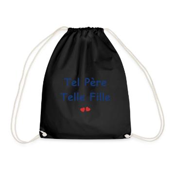 Tel père telle fille - Sac de sport léger - noir - Devant