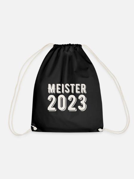 Meister 2023 Meisterprüfung Meisterbrief - Turnbeutel - Schwarz