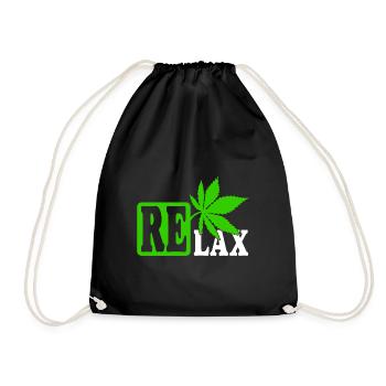 Cannabis Marijuana Weed Fumer - Sac de sport léger - noir - Devant