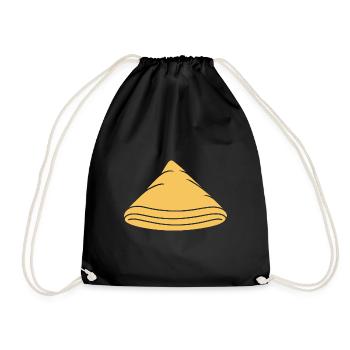 Crêpes Bretagne humour crêpe - Sac de sport léger - noir - Devant