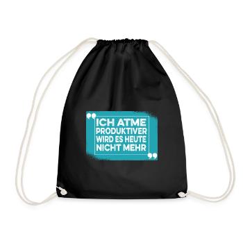 Sarcasm Saying Black Humor Funny Irony - Drawstring Bag - black - Front