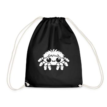 araignée - Sac de sport léger - noir - Devant