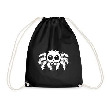 araignée - Sac de sport léger - noir - Devant