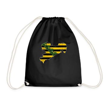 Motif logo carte de Saxe - Sac de sport léger - noir - Devant