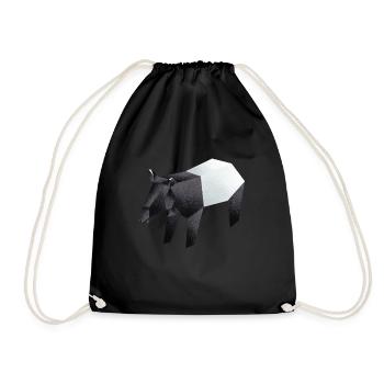 Tapir - Turnbeutel - Schwarz - Vorne