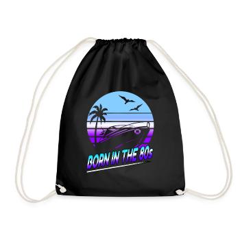Né dans les années 80 - Sac de sport léger - noir - Devant