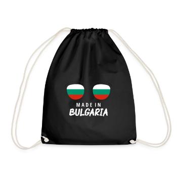 Bulgaria Flag Bulgarian Flag Golden Sands - Drawstring Bag - black - Front