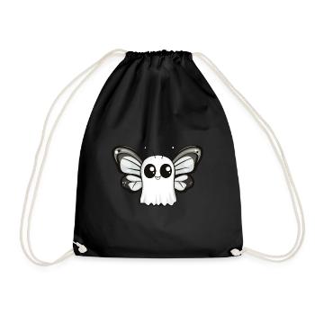 papillon Halloween bande dessinée fantôme - Sac de sport léger - noir - Devant