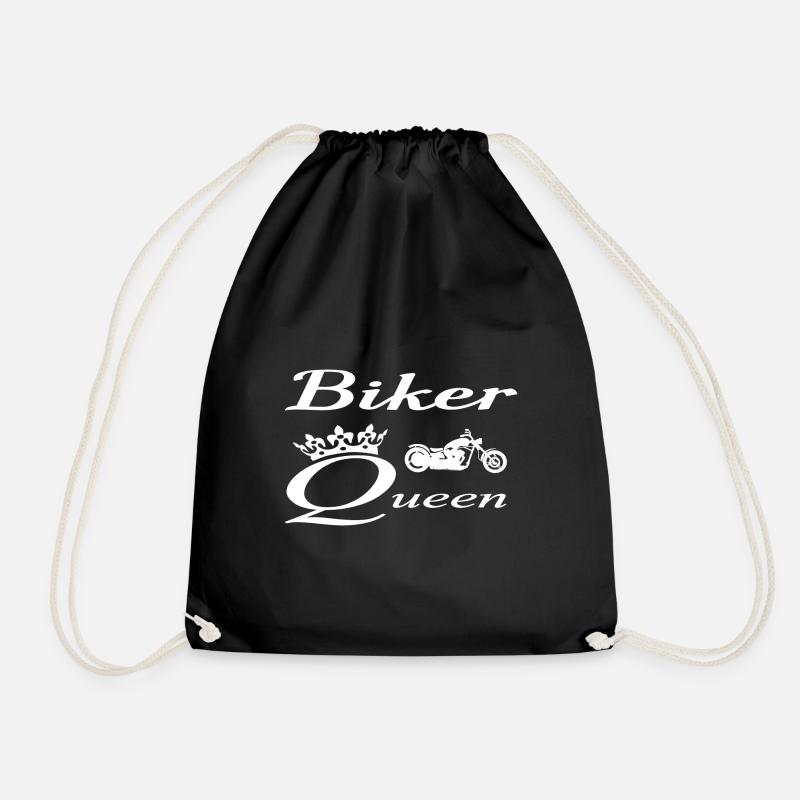 Motorcycle - Drawstring Bag - black