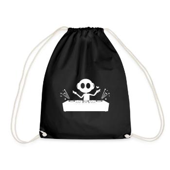 Platines DJ Funny - Sac de sport léger - noir - Devant