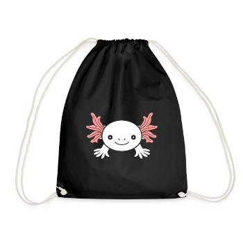 Axolotl - Turnbeutel - Schwarz - Vorne