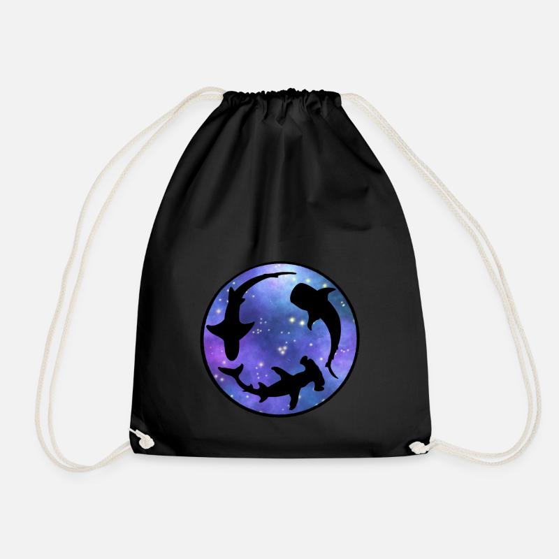 Sharks Universe - Drawstring Bag - black