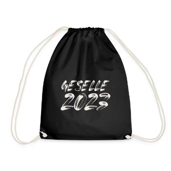 Geselle 2023 Gesellenprüfung - Turnbeutel - Schwarz - Vorne