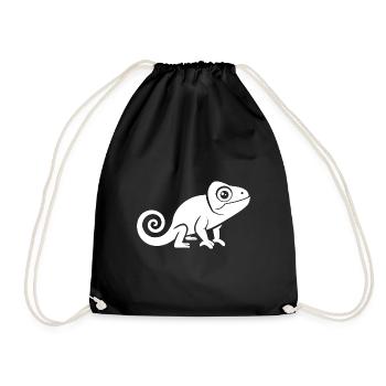 chameleon - Drawstring Bag - black - Front