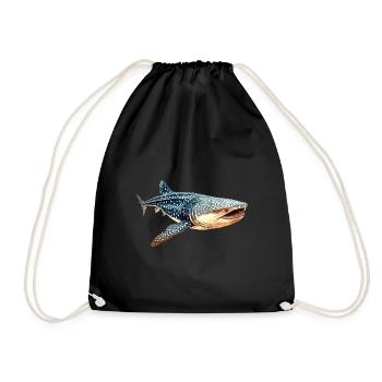 Requin-baleine - Sac de sport léger - noir - Devant