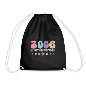 18ème anniversaire 2006 millésime millésime - Sac de sport léger - noir - Devant