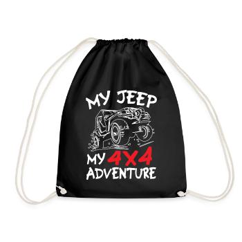 Mes Jeeps Mon Aventure - Sac de sport léger - noir - Devant