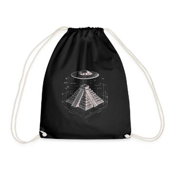 Pyramide OVNI - Sac de sport léger - noir - Devant