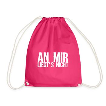 An Mir Liegts Nicht Geschenk - Turnbeutel - Fuchsia - Vorne