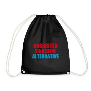 Les racistes ne sont pas une alternative anti droite - Sac de sport léger - noir - Devant