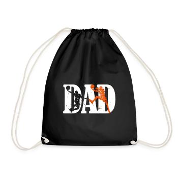 Basketball dad - Drawstring Bag - black - Front