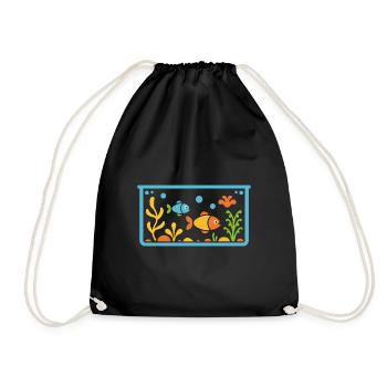 aquarium - Sac de sport léger - noir - Devant