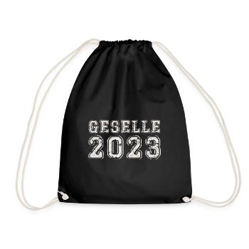 Geselle 2023 Gesellenprüfung - Turnbeutel - Schwarz - Vorne