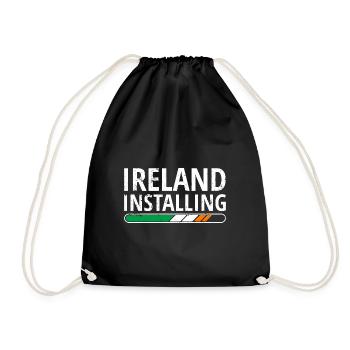 Drapeau de l’Irlande Vintage Drapeau irlandais Dublin - Sac de sport léger - noir - Devant