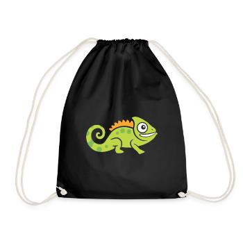 chameleon - Drawstring Bag - black - Front