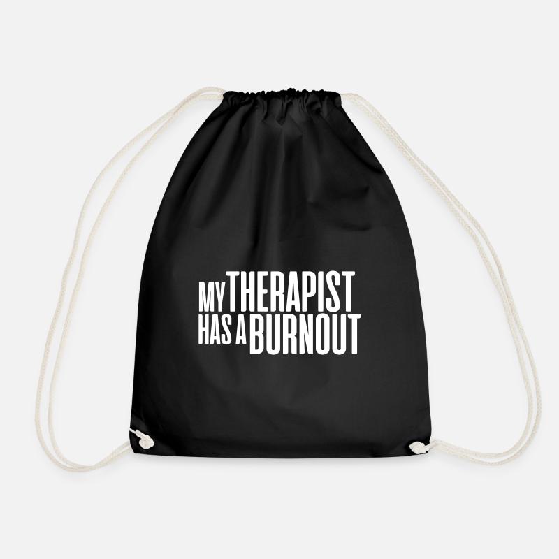 MON THÉRAPEUTE A UN BURNOUT - Sac de sport léger - noir