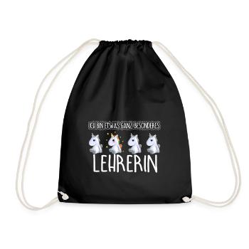 LEHRERIN - Toll - Turnbeutel - Schwarz - Vorne