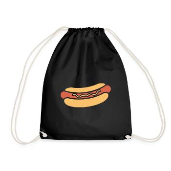 Hot Dog - Turnbeutel - Schwarz - Vorne