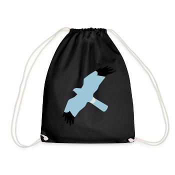 BAWC HHD Splat Design v3F - Drawstring Bag - black - Front