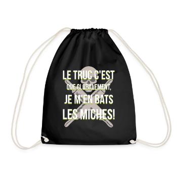Boulanger - humour - Sac de sport léger - noir - Devant