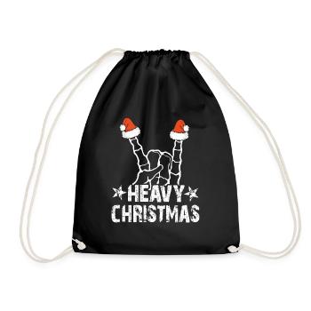 Noël lourd - Sac de sport léger - noir - Devant