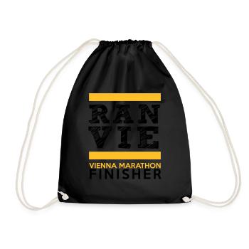 Wien Marathon Finisher - Turnbeutel - Schwarz - Vorne