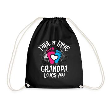 Rose ou bleu grand-père vous aime le sexe révèlent - Sac de sport léger - noir - Devant