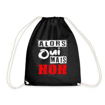 alors oui mais non - Sac de sport léger - noir - Devant