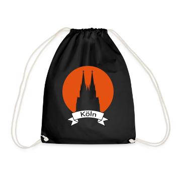 Cercle de la cathédrale de Cologne - Sac de sport léger - noir - Devant