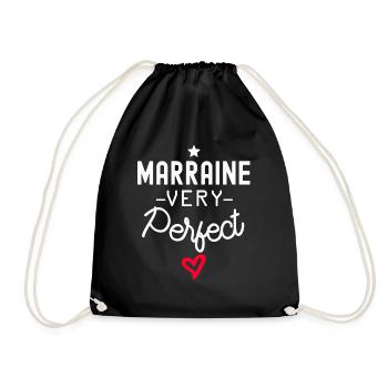 marraine very perfect / marraine parfaite - Sac de sport léger - noir - Devant