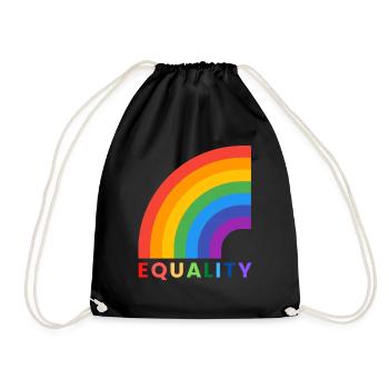 lgbtq equality - Sac de sport léger - noir - Devant