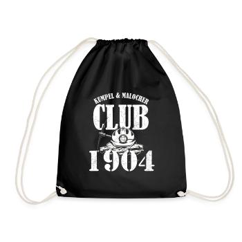 Kumpel & Malocher Club Gelsenkirchen 1904 Ruhrpott - Turnbeutel - Schwarz - Vorne