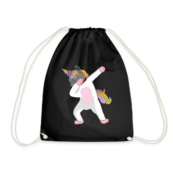 Epic Unicorn (Bullnicorn) - Turnbeutel - Schwarz - Vorne